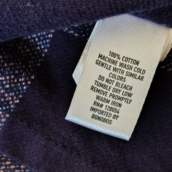 BONOBOS  Blue Casual Button Down Shirt Size XS - Picture 6 of 6